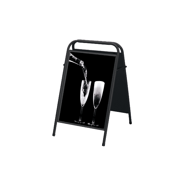 EASY SIGN GATUPRATARE 70x100 svart